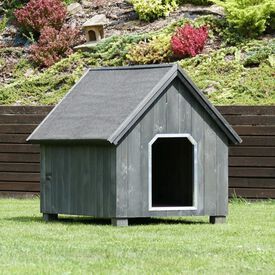 TK-Pet Alpine Caseta de Madera Gris para perros