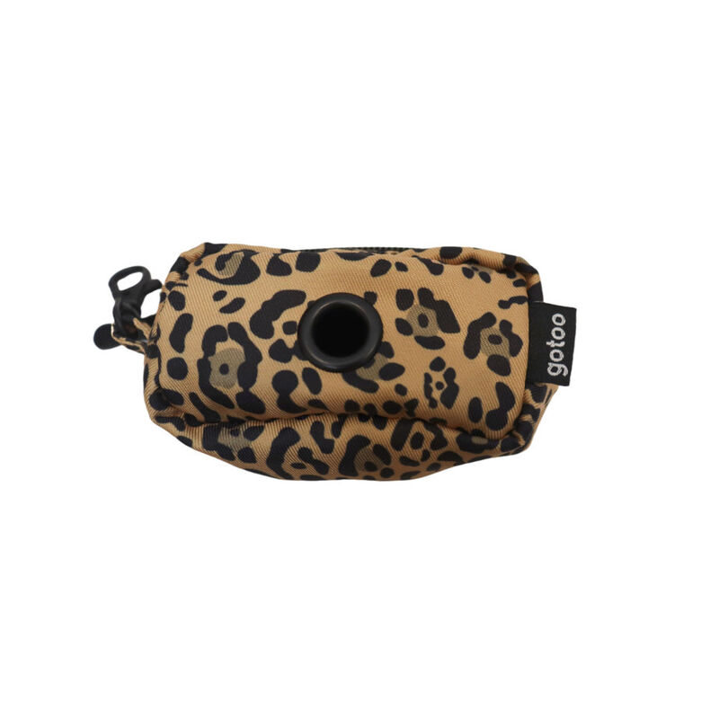 Gotoo Porta bolsas estampado leopardo marrón para perros thumbnail