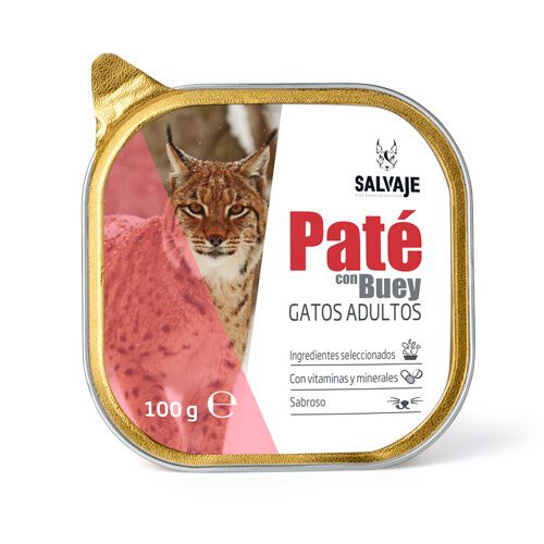 Salvaje Original Adulto Buey en Paté tarrina para gatos