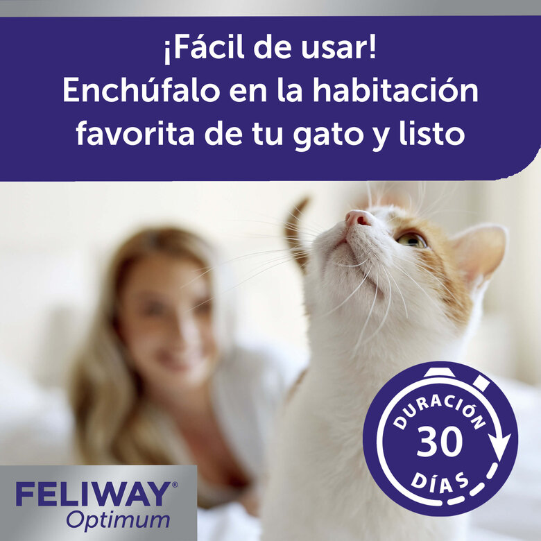 Feliway Optimum Difusor Tranquilizante para gatos, , large image number null