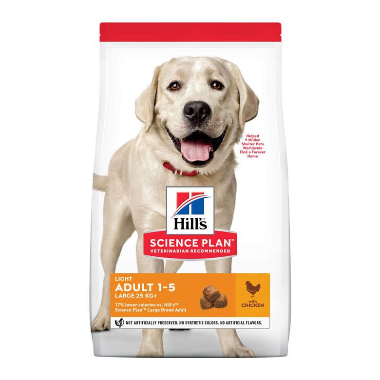 Hill&#039;s Science Plan Light Adult Pollo pienso para perros thumbnail