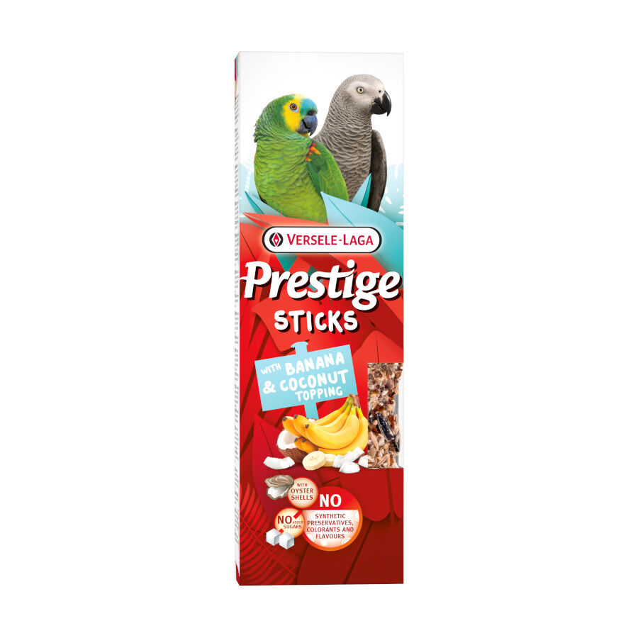 Versele-Laga Barritas Prestige Sticks con Cobertura de Plátano y Coco para loros