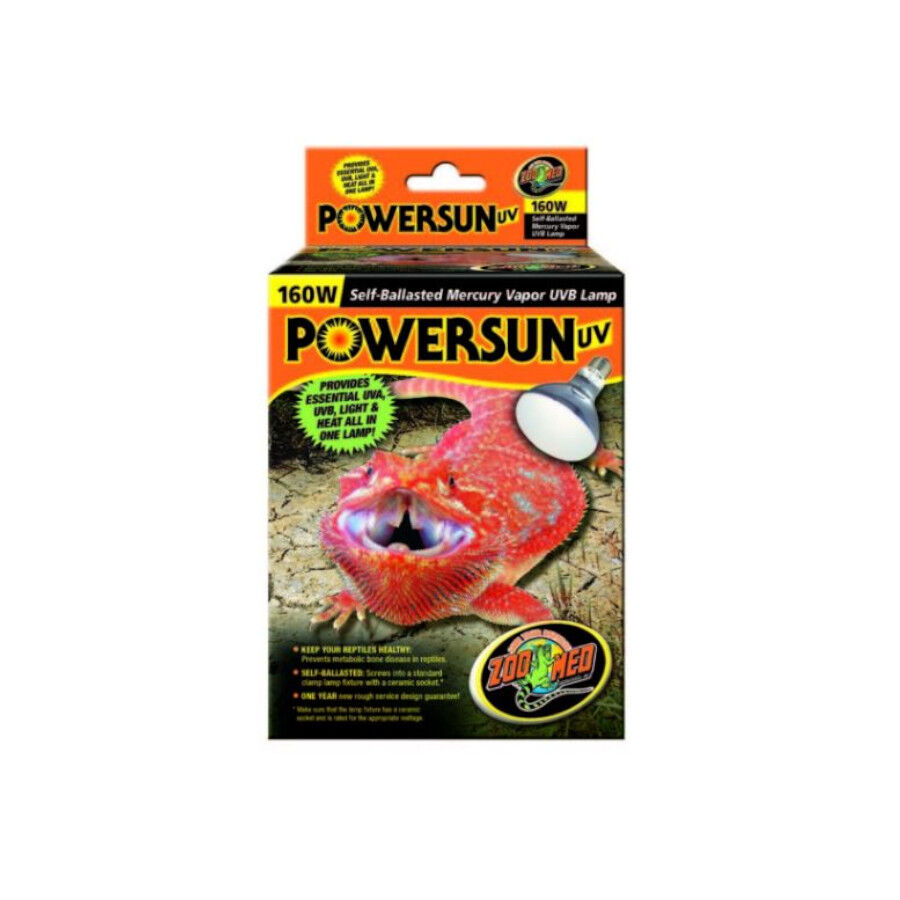 Zoo Med Power Sun Bomilla de Calor de Mercurio UV UVB para terrarios , , large Imagen numero 1