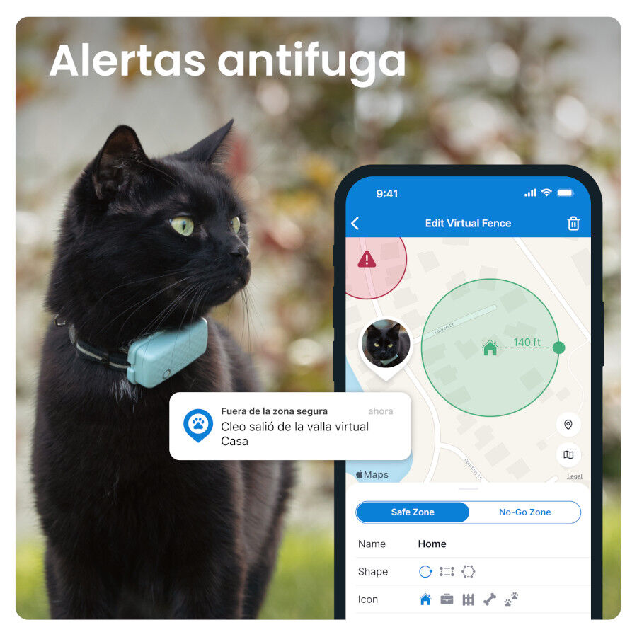 Tractive Cat Mini Localizador GPS Menta para gatos thumbnail