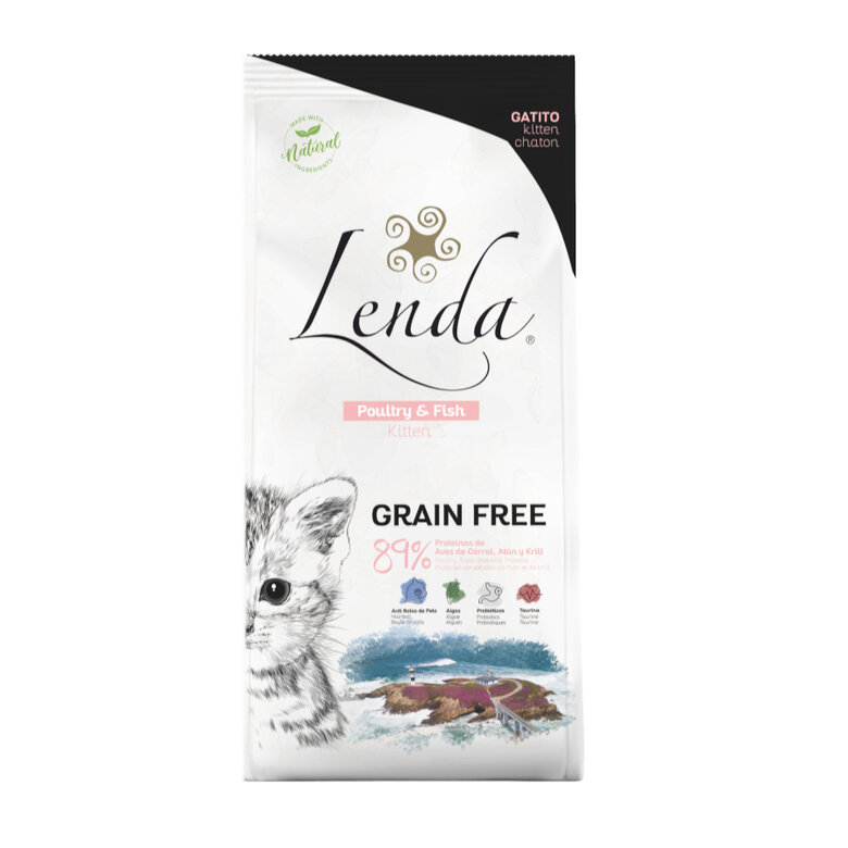 Lenda Kitten Poultry & Fish pienso para gatitos, , large image number null