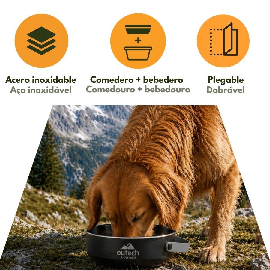 Outech X-perience Comedero Plegable Portatil para perros, , large Imagen numero 5