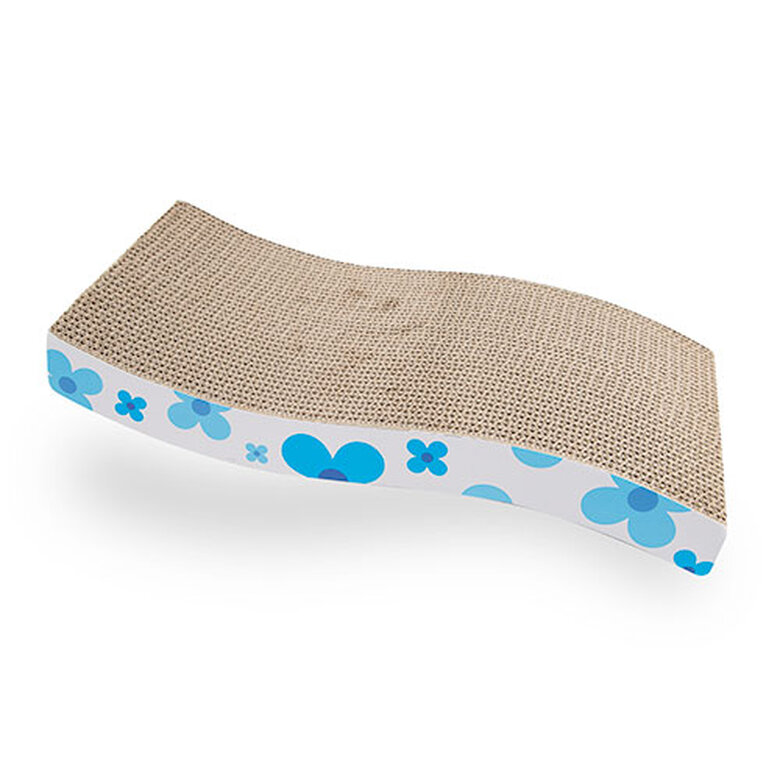 TK-Pet CatFlow Rascador azul de cartón para gatos,  Imagen numero 1 TK-Pet CatFlow Rascador azul de cartón para gatos, , large Imagen numero 1