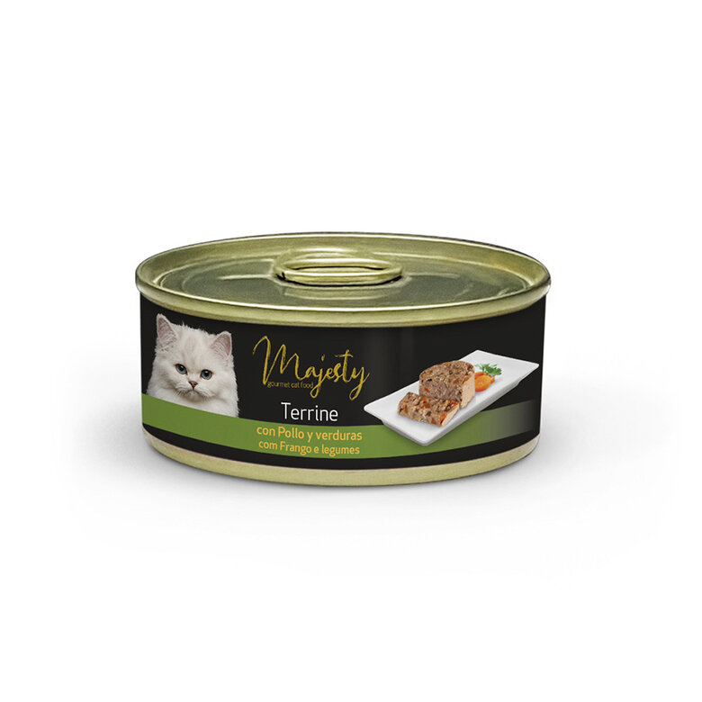 Majesty Adult Pollo y Verduras lata para gatos, , large image number null