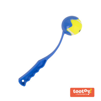 Tootoy! Tennis Ball Launcher Lanzador de Pelotas Azul para perros
