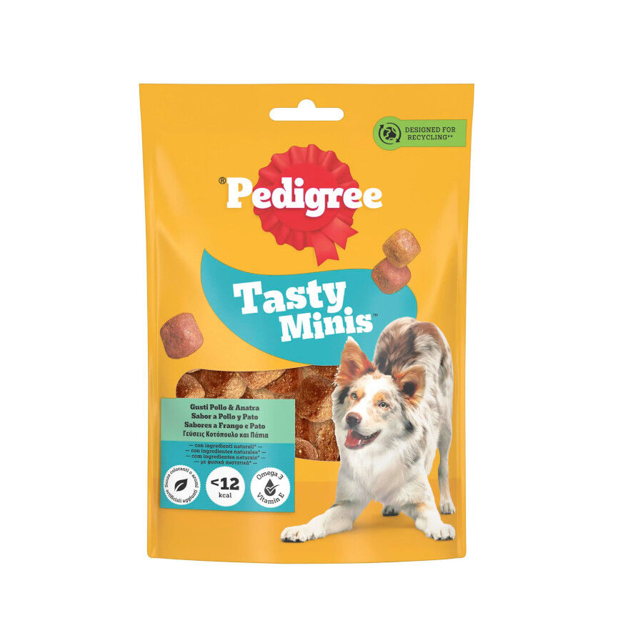 Pedigree Tasty Mini Snacks Sabor Pollo y Pato para Perros