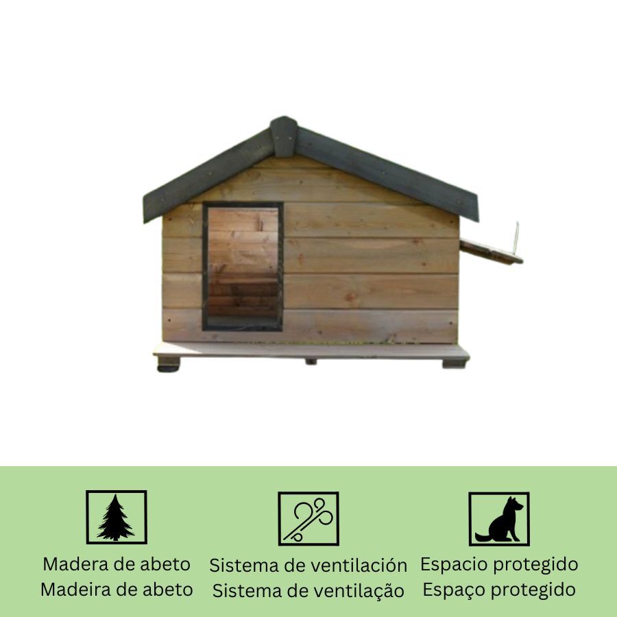 TK-Pet Mountain Caseta de Madera para perros, , large Imagen numero 4