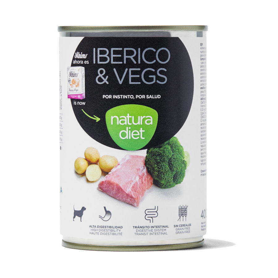 Natura Diet Cerdo Ibérico y Verduras latas para perros