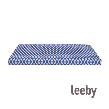 Leeby colchón impermeable azul para perros