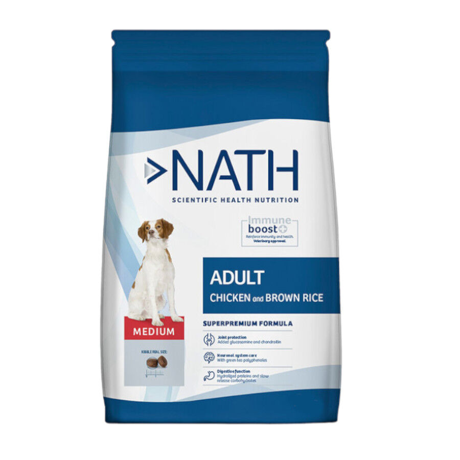 Nath Adult Medium Pollo pienso para perros