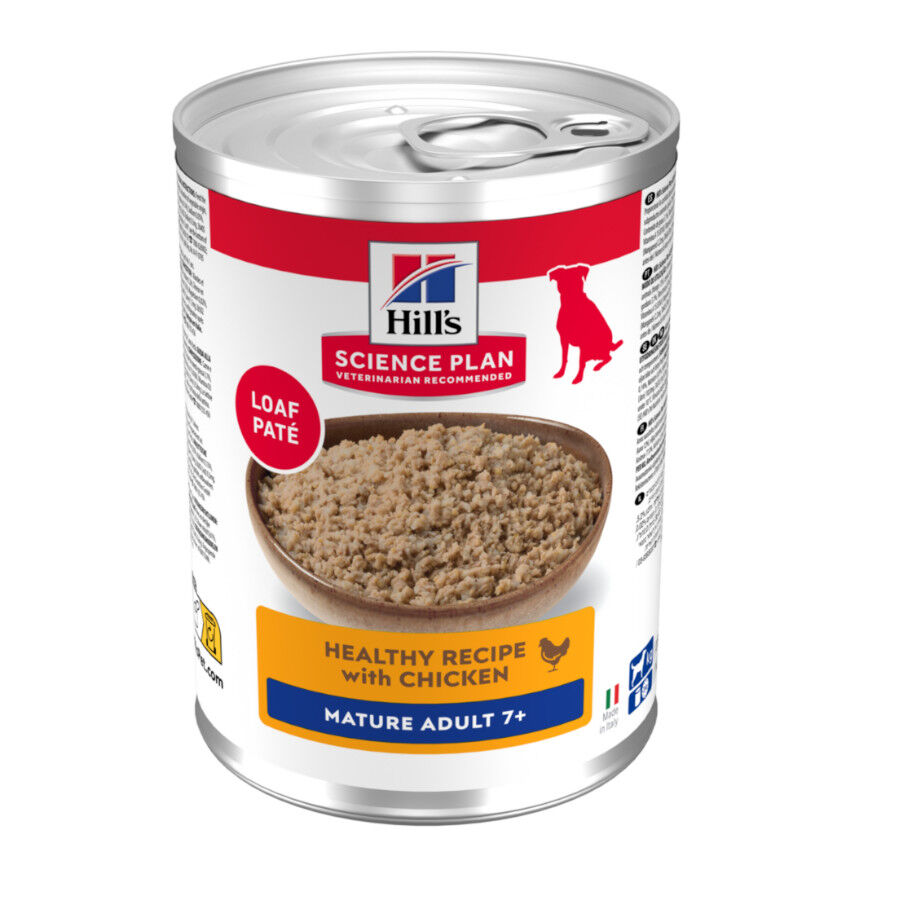 370 g Hill's Science Plan Mature 7+ Adult pollo lata para perros, , large Imagen numero 1