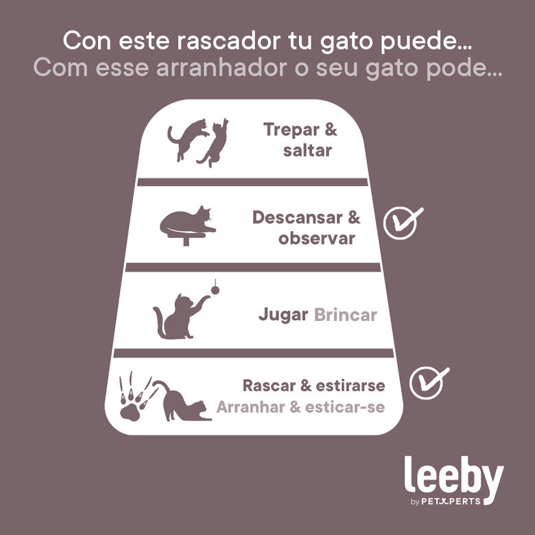 Leeby Bijou barril rascador con cama nido para gatos,  Imagen numero 6 Leeby Bijou barril rascador con cama nido para gatos, , large Imagen numero 6