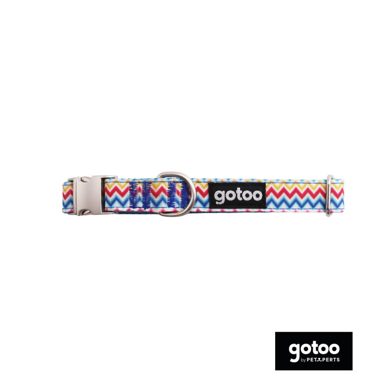 Gotoo Collar estampado rayas zig-zag para perros thumbnail