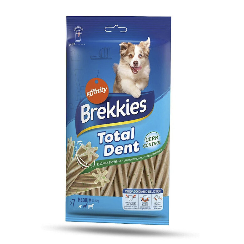 7 barritas Affinity Brekkies Total Dent Medium Snacks dentales para perros,  Imagen numero 1 7 barritas Affinity Brekkies Total Dent Medium Snacks dentales para perros, , large Imagen numero 1