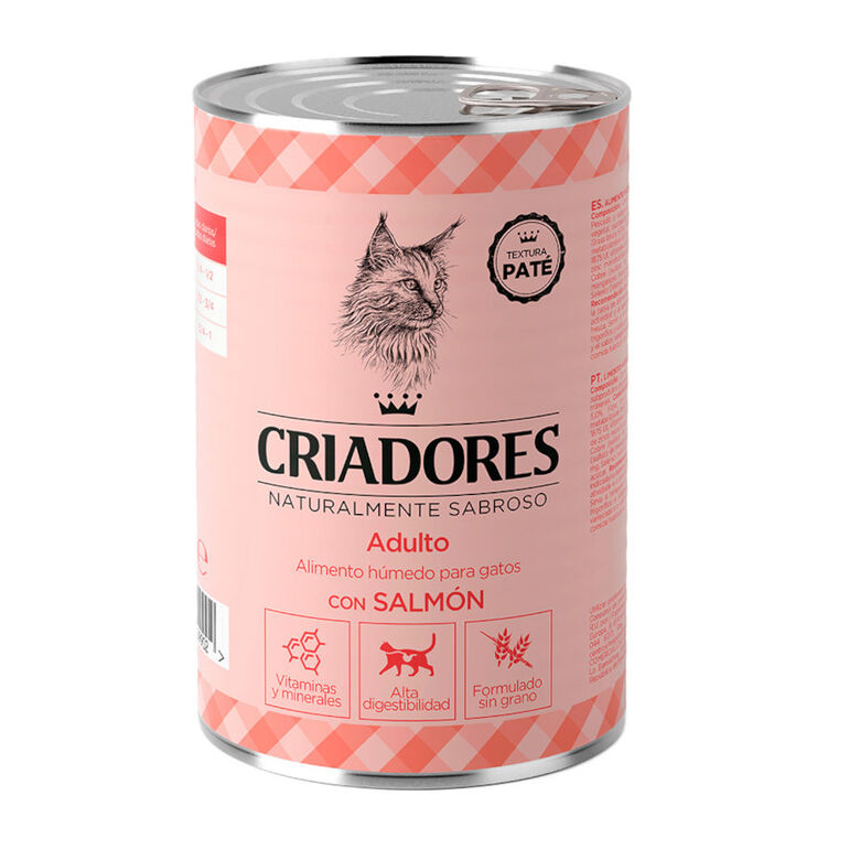 Criadores Adulto con Salmón lata para gatos thumbnail