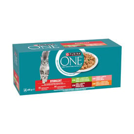 Purina ONE Sterilicat sobres en salsa Salm&oacute;n y Zanahorias para gatos
