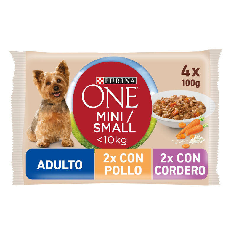 One Adult Mini Small  Pollo y Cordero en Salsa sobre para perros thumbnail