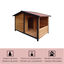 TK-Pet Rocky Caseta de Madera con Patio para perros, , large indicador imagen numero 4