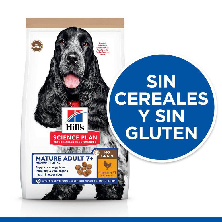 14 kg Hill's Science Plan Mature Adult 7+ Pollo pienso para perros,  Imagen numero 4 14 kg Hill's Science Plan Mature Adult 7+ Pollo pienso para perros, , large Imagen numero 4