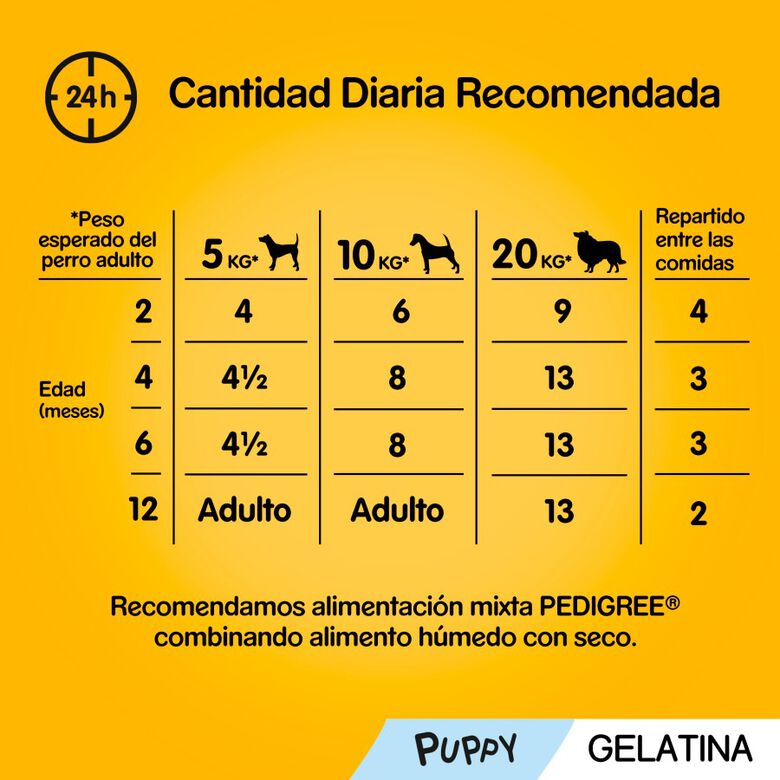 Pedigree Pollo y Buey con Arroz Gelatina en Bolsita para Cachorros - Multipack thumbnail