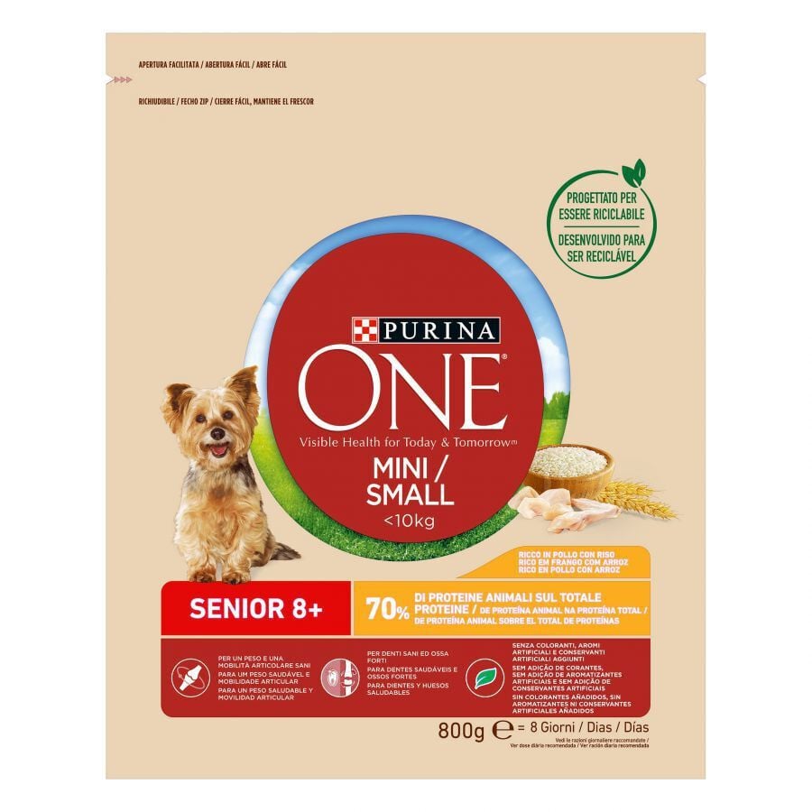 1.5 kg Purina One Senior 8+ Mini pienso para perros, , large Imagen numero 6