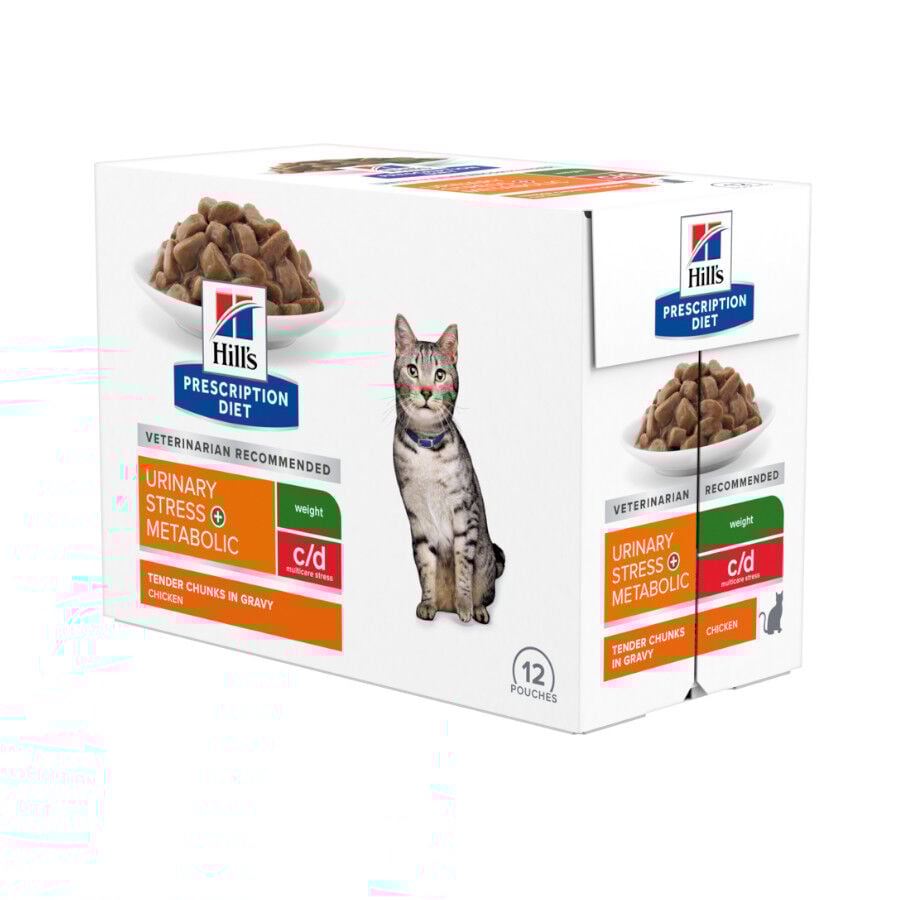 Hill's Prescription Diet Urinary Stress + Metabolic Pollo sobre para gatos