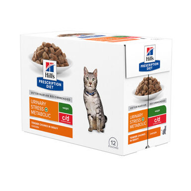 Hill's Prescription Diet Urinary Stress + Metabolic Pollo sobre para gatos