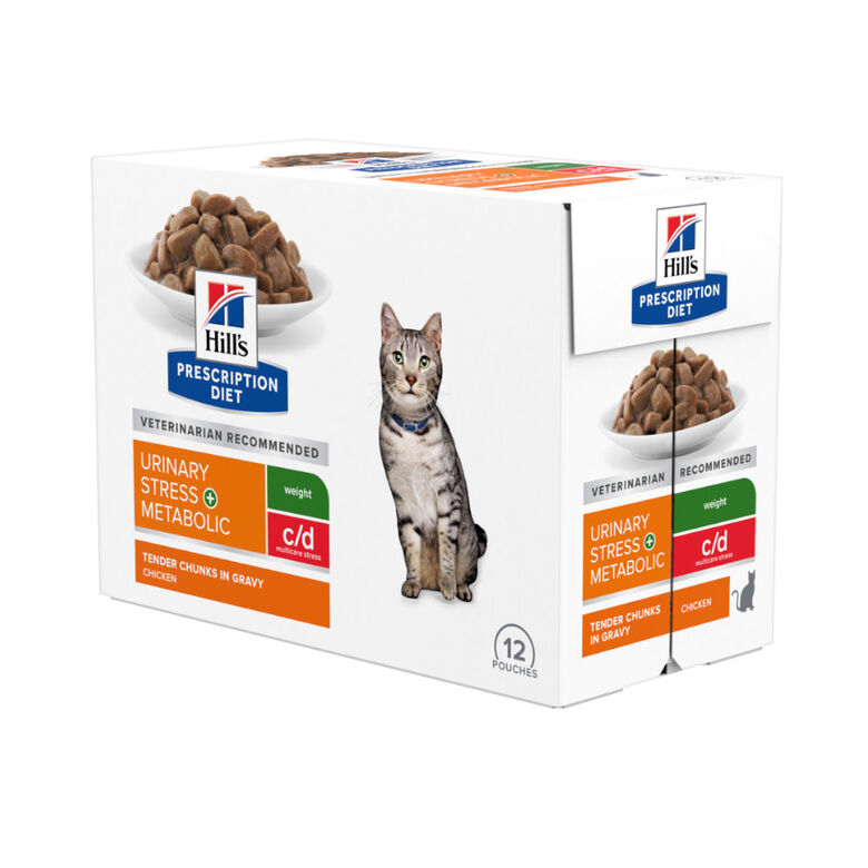 Hill&#039;s Prescription Diet Urinary Stress + Metabolic Pollo sobre para gatos thumbnail