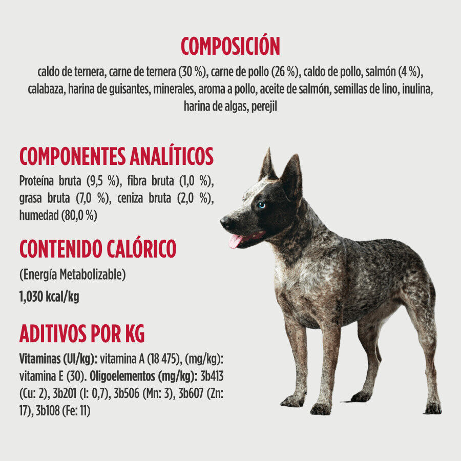 340 g Nulo Ternera con Salm&oacute;n Pat&eacute; en Lata para perros, , large Imagen numero 3