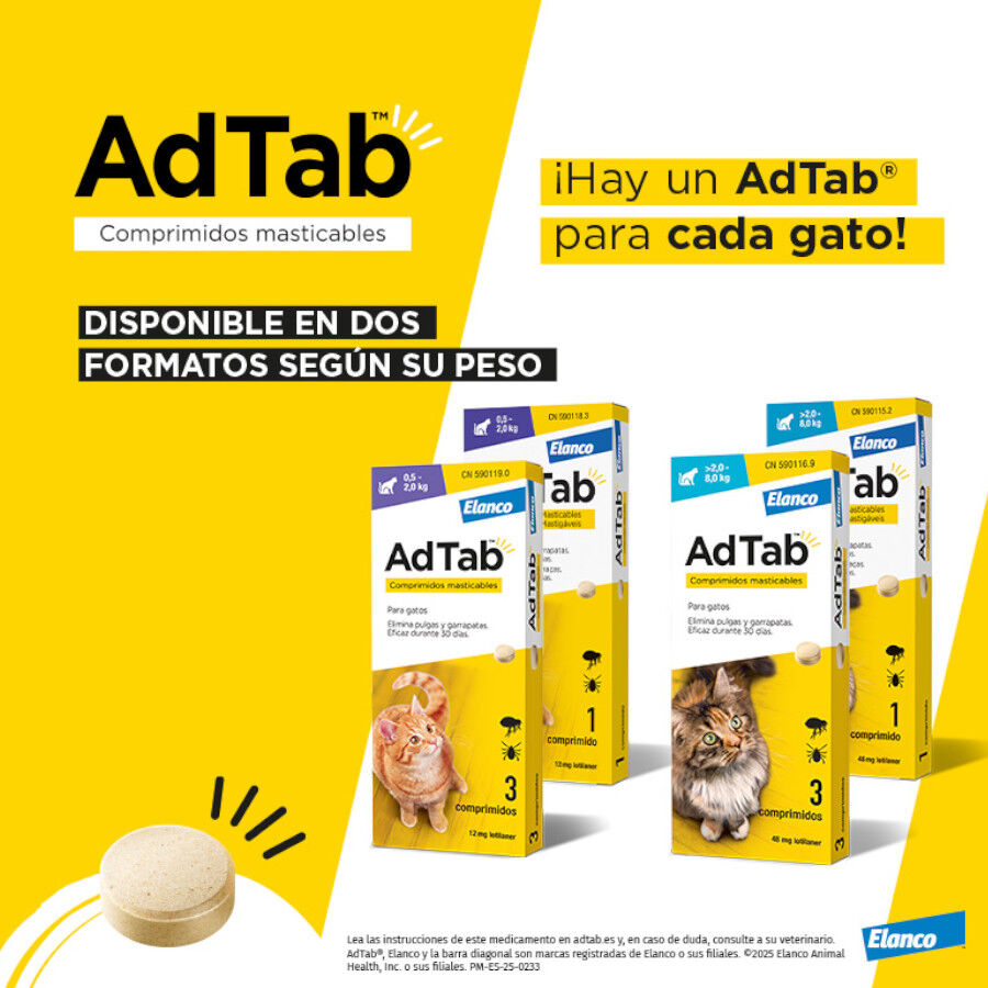 AdTab Comprimidos Masticables Antiparasitarios para gatos thumbnail