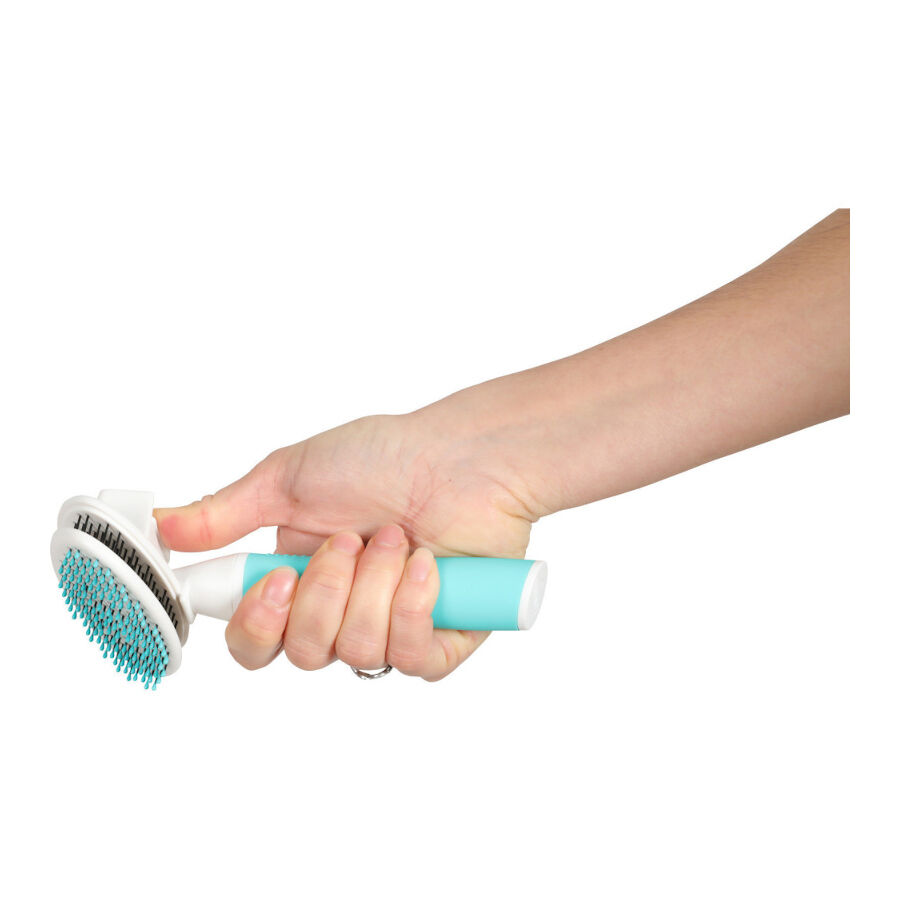 Zolux Anah Puppy Cepillo Suave Slicker Retráctil carda para perros thumbnail