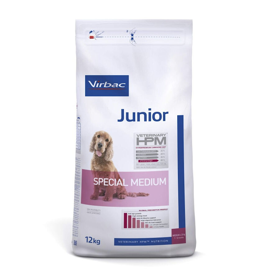 12 kg Virbac Junior Special Medium HPM Pienso para cachorros, , large Imagen numero 1