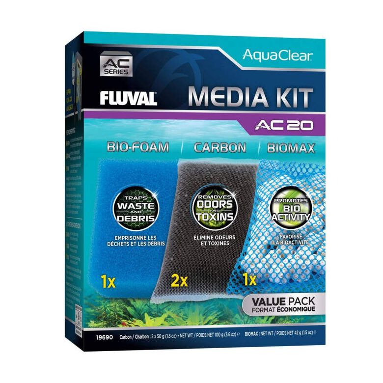 Fluval AquaClear AC Cargas de Mantenimiento para Filtro de acuarios thumbnail