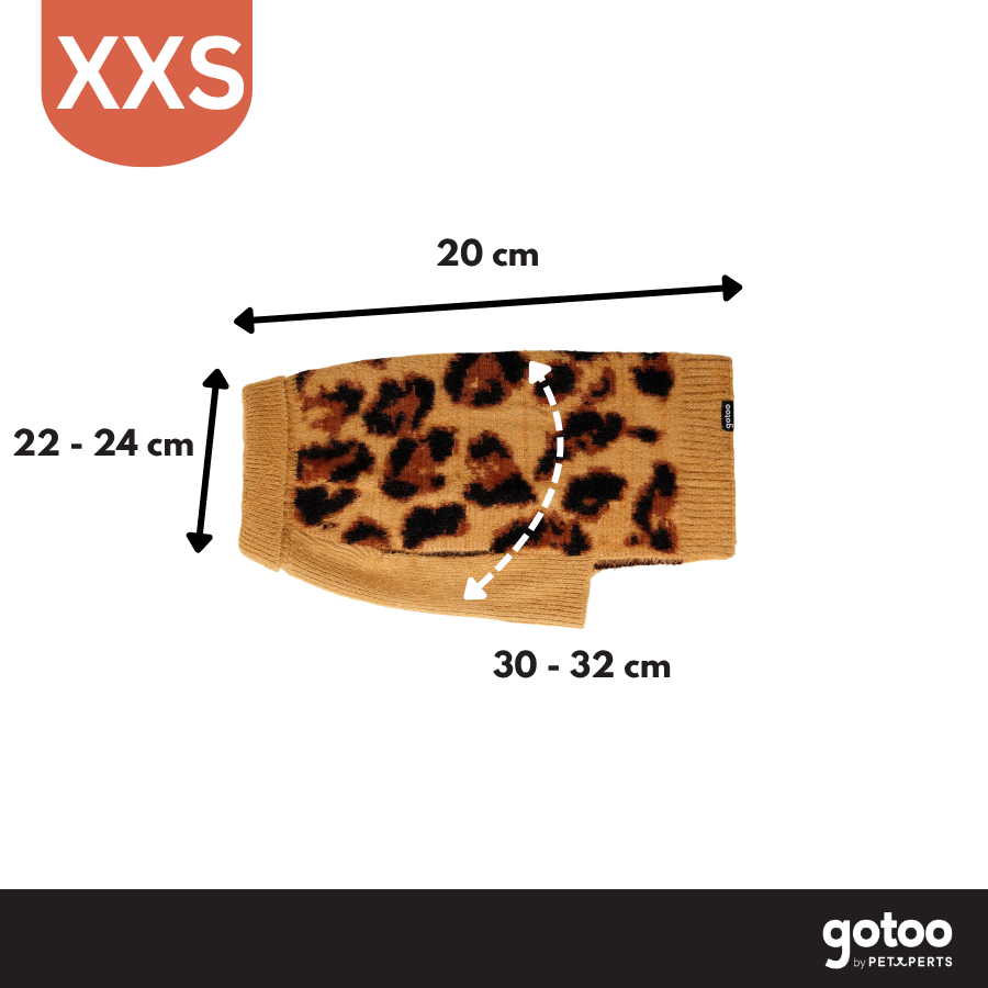 Gotoo Jersey Punto Estampado Leopardo para perros, , large Imagen numero 4