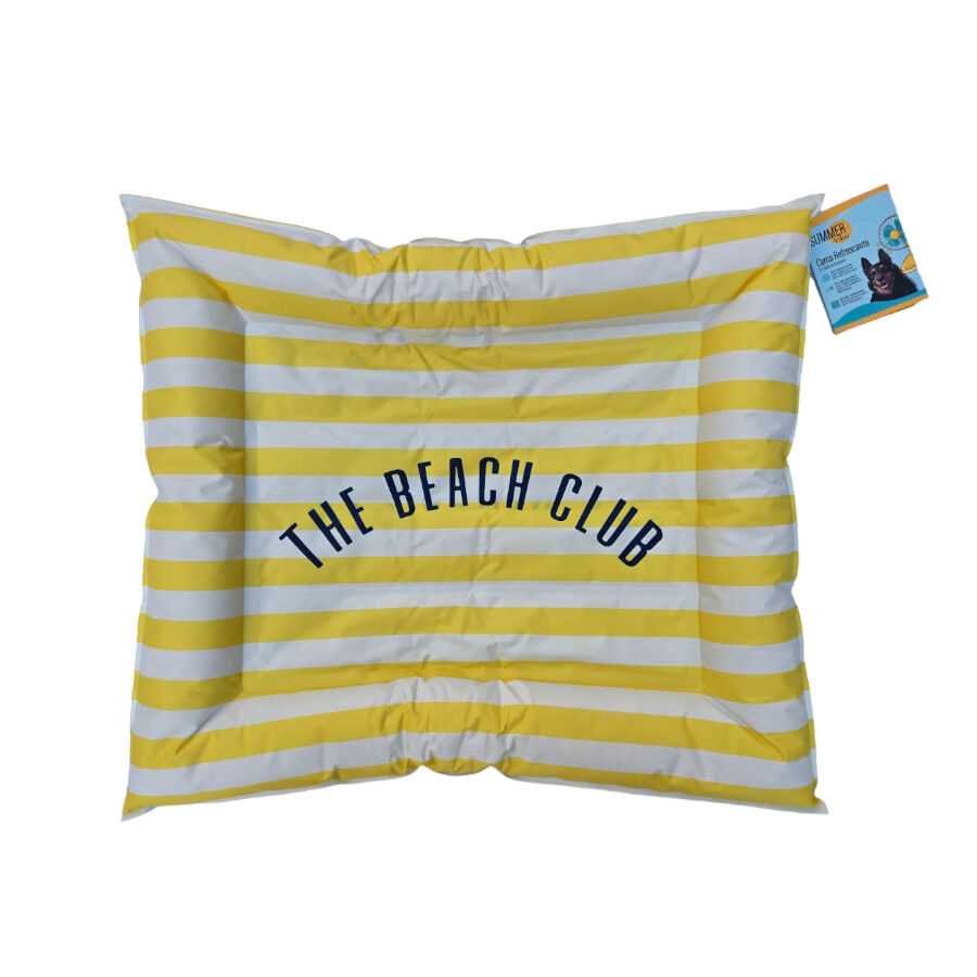 Summer Vibes Cama Rectangular Refrescante Amarilla para perros, , large Imagen numero 5