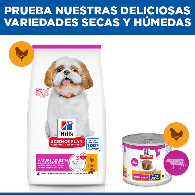 6 kg Hill's Science Plan Mature Adult Small y Mini pollo pienso para perros,  Imagen numero 4 6 kg Hill's Science Plan Mature Adult Small y Mini pollo pienso para perros, , large Imagen numero 4