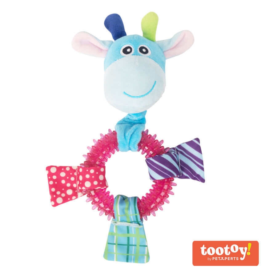 Tootoy! Chew Ring Giraffe mordedor para cachorros, , large Imagen numero 1