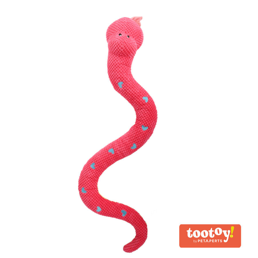 Tootoy! Giant Snake Cuddler Pink Peluche gigante para perros thumbnail