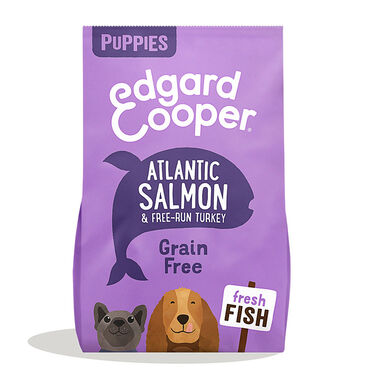 Edgard & Cooper Puppy Salmón y Pavo pienso parra perros