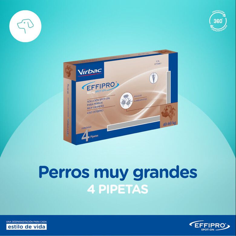 Effipro pipetas antiparásitos perros 40-60 kg thumbnail