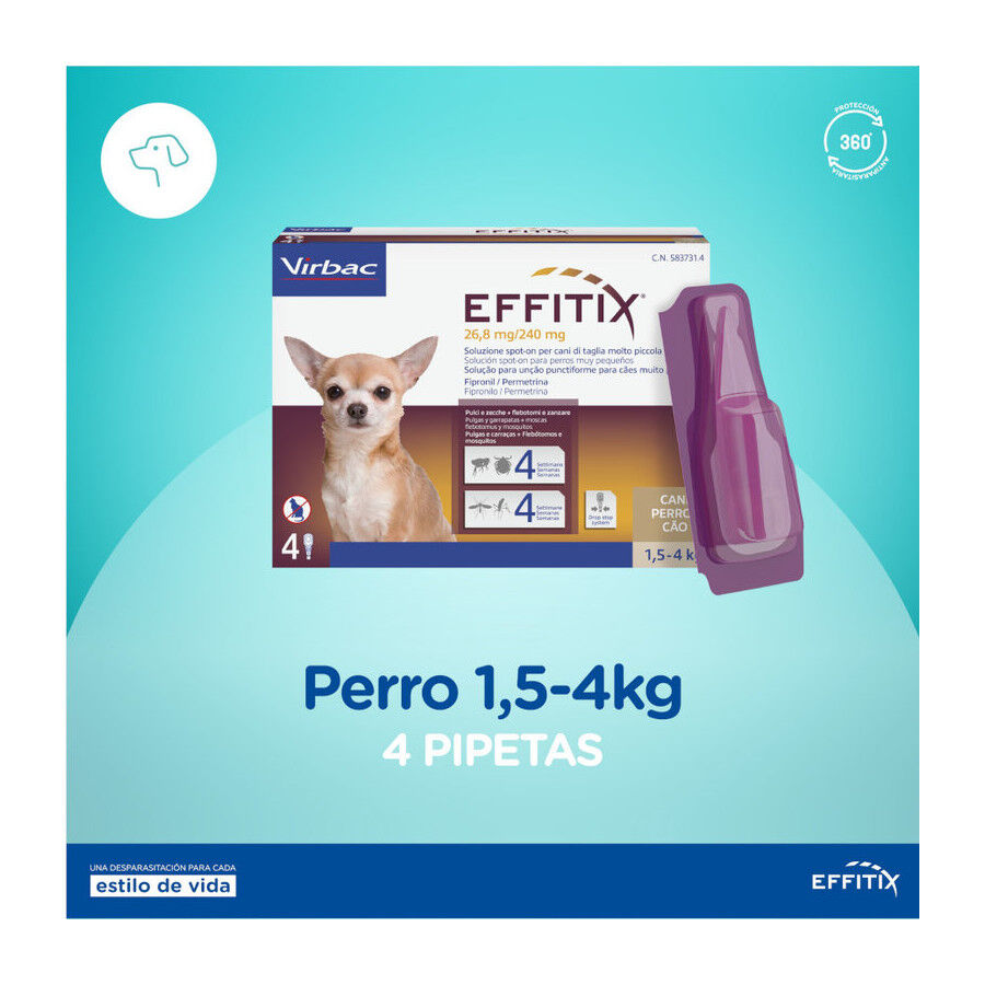 Effitix Antiparasitario en Pipetas para perros thumbnail