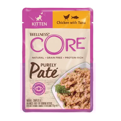 Wellness Core Kitten Pollo en Paté sobre para gatitos