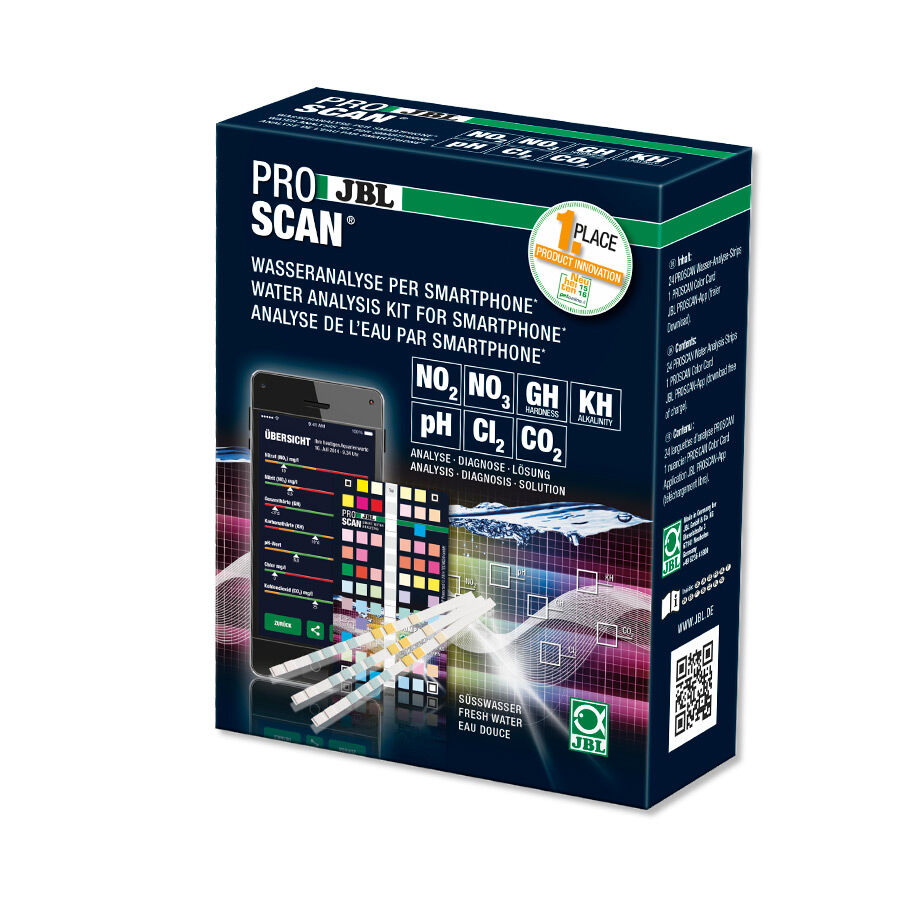 JBL Proscan Test para acuarios de agua dulce con evaluación por smartphone