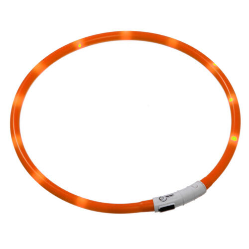 Flamingo Visio Light naranja collar LED para perros Imagen numero 1