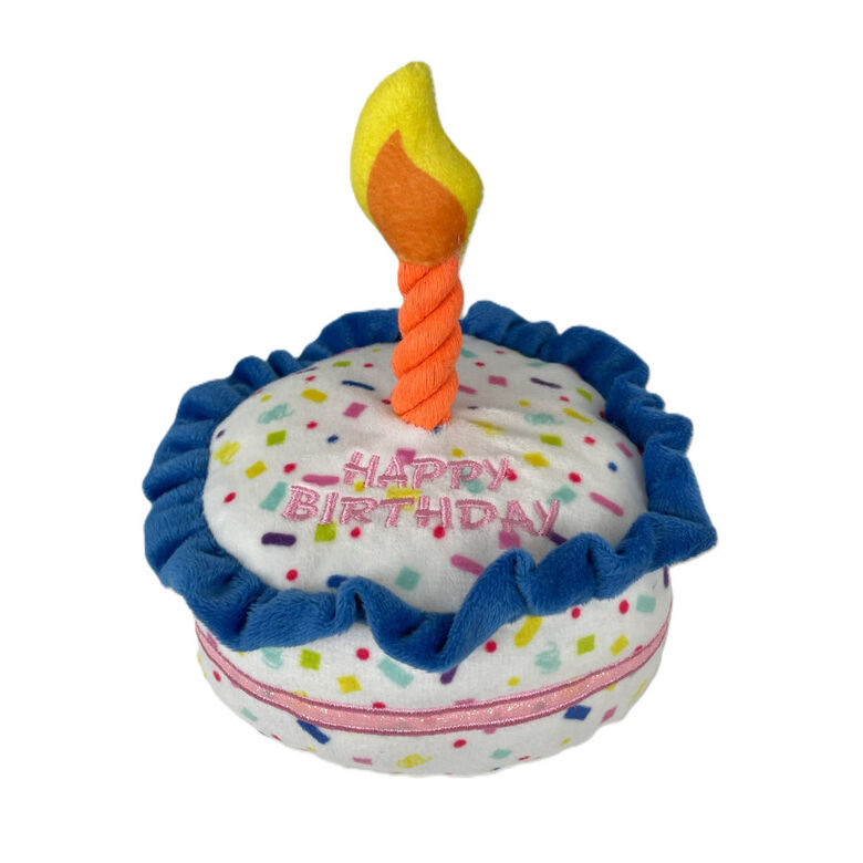 Tootoy! Comfort Brithday Cake Cuddler peluche con sonido para perros thumbnail