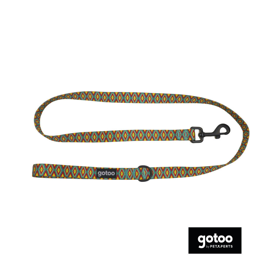 Gotoo Correa estampado geom&eacute;trico para perros, , large Imagen numero 2